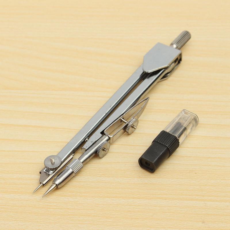 Набор циркулей и дополнительных стержней серебряный